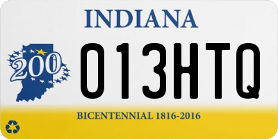 IN license plate 013HTQ