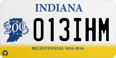 IN license plate 013IHM