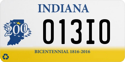IN license plate 013IO