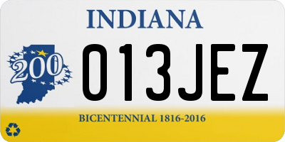 IN license plate 013JEZ