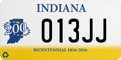 IN license plate 013JJ