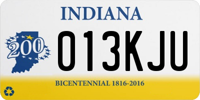 IN license plate 013KJU