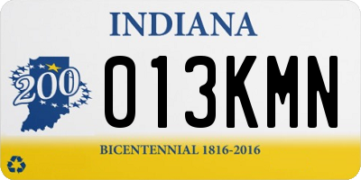 IN license plate 013KMN