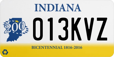 IN license plate 013KVZ