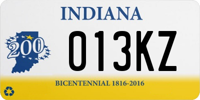 IN license plate 013KZ