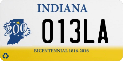 IN license plate 013LA