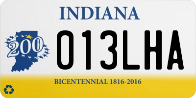 IN license plate 013LHA