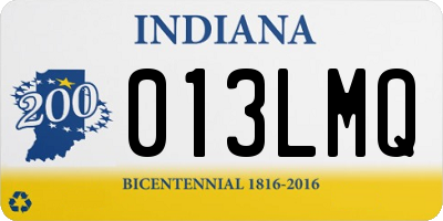 IN license plate 013LMQ