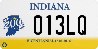 IN license plate 013LQ