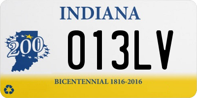 IN license plate 013LV