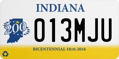 IN license plate 013MJU