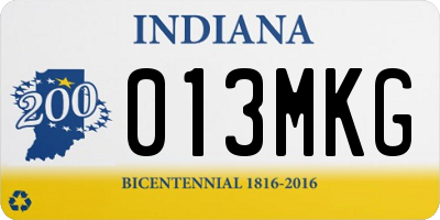 IN license plate 013MKG