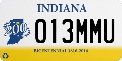 IN license plate 013MMU