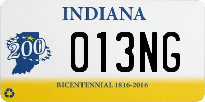 IN license plate 013NG