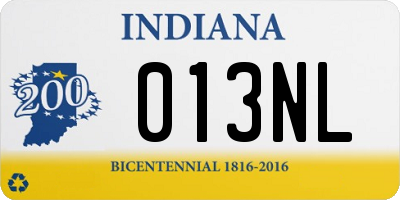 IN license plate 013NL