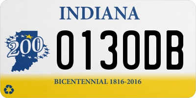 IN license plate 013ODB