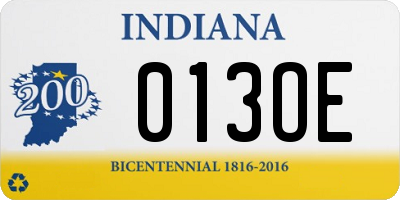 IN license plate 013OE