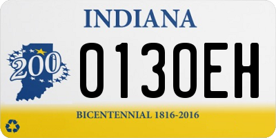 IN license plate 013OEH