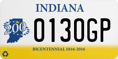 IN license plate 013OGP