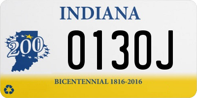 IN license plate 013OJ