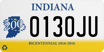 IN license plate 013OJU