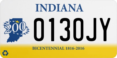 IN license plate 013OJY