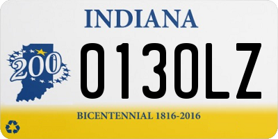 IN license plate 013OLZ