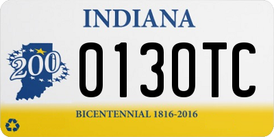 IN license plate 013OTC