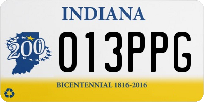 IN license plate 013PPG