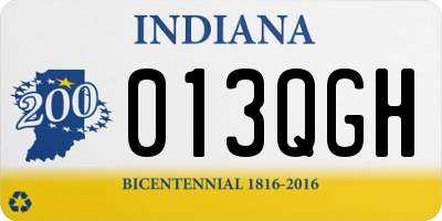 IN license plate 013QGH
