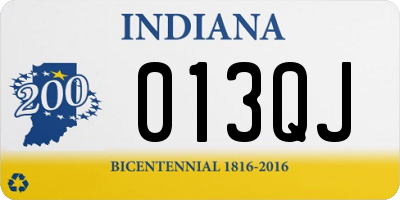 IN license plate 013QJ