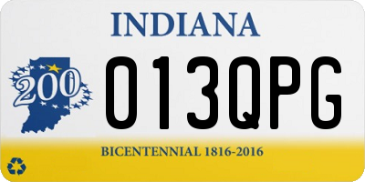 IN license plate 013QPG