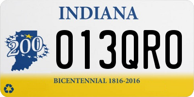 IN license plate 013QRO