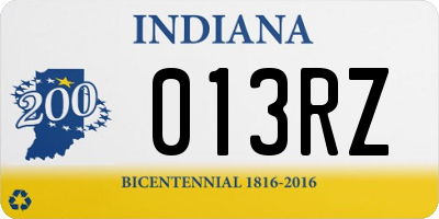 IN license plate 013RZ