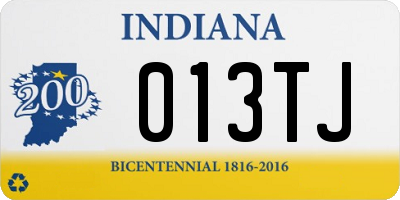 IN license plate 013TJ