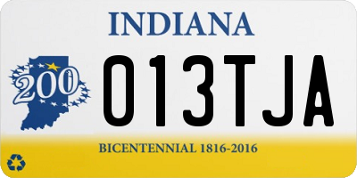 IN license plate 013TJA