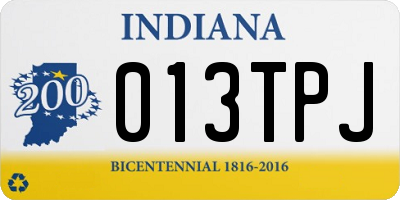IN license plate 013TPJ