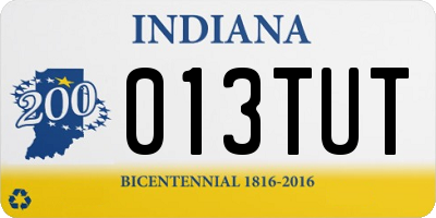 IN license plate 013TUT