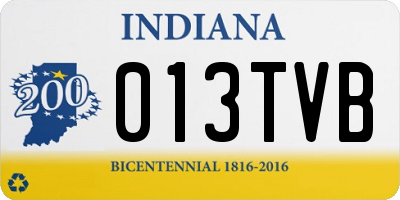 IN license plate 013TVB