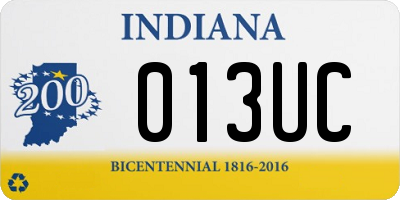 IN license plate 013UC