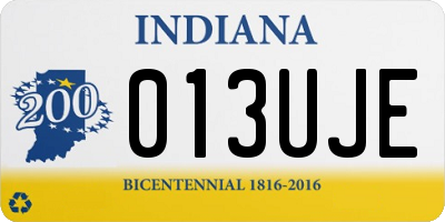 IN license plate 013UJE