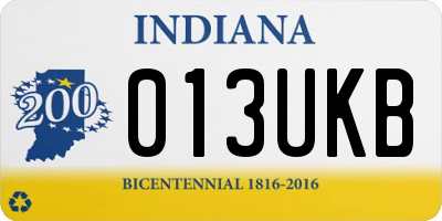 IN license plate 013UKB