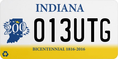 IN license plate 013UTG