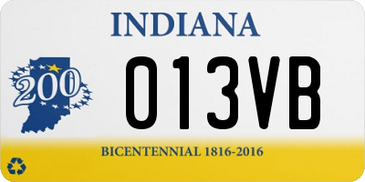 IN license plate 013VB