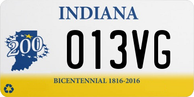 IN license plate 013VG