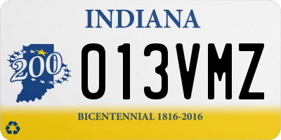 IN license plate 013VMZ