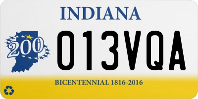 IN license plate 013VQA
