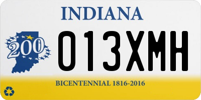 IN license plate 013XMH