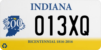 IN license plate 013XQ