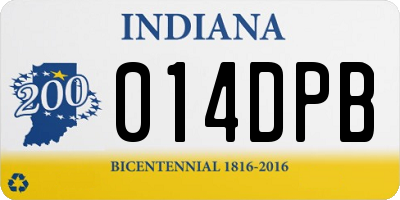 IN license plate 014DPB